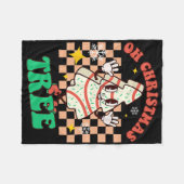 Groovy Oh Kerstboom Cakes Debbie Becky Jen Ca Fleece Deken (Voorkant (Horizontaal))