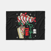 Groovy Oh Kerstboom Cakes Debbie Becky Jen Ca Fleece Deken (Voorkant (Horizontaal))