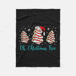 Groovy Oh kerstboom Cakes Debbie Becky Jen Ca Fleece Deken
