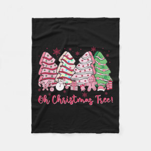 Groovy Oh kerstboom Cakes Debbie Becky Jen Ca Fleece Deken