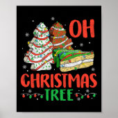 Groovy Oh kerstboom Cakes Debbie Becky Jen Ca Poster (Voorkant)