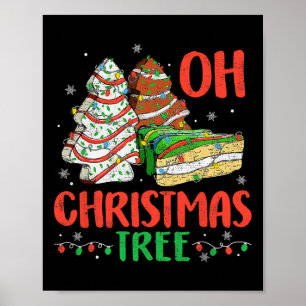 Groovy Oh kerstboom Cakes Debbie Becky Jen Ca Poster