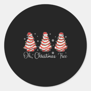 Groovy Oh Kerstboom Cakes Debbie Becky Jen Ca Ronde Sticker
