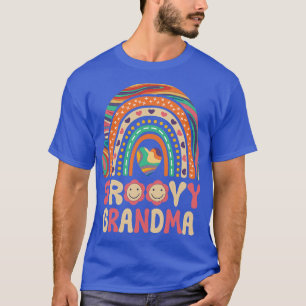 Groovy Oma 60s Outfit 70s Thema Kostuum Rainbo T-shirt