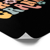 Groovy oma een dankbare oma Thanksgiving chr Poster (Hoek)