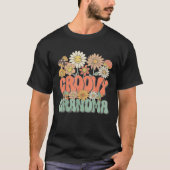 Groovy Oma Floral Hippie Retro Daisy Flower Mo T-shirt (Voorkant)