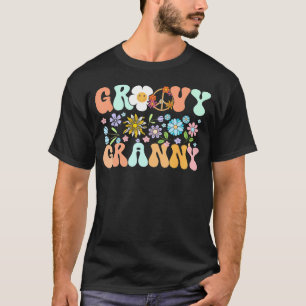 Groovy oma oma bijpassende familie verjaardag par t-shirt