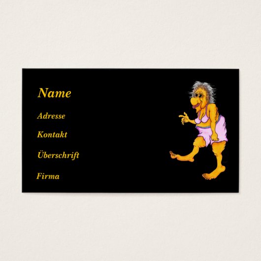 Groovy Oma Visitekaartje (Voorkant)