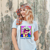 Groovy Oma Vredesbord Retro Hippie T-shirt