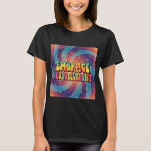 Groovy Omarm Neurodiversiteit ADHD Autisme ASD Bew T-shirt