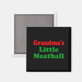 Groovy Oma's Kleine Balletje Grappige Italiaanse F Magneet (Voorkant / Achterkant)