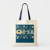 Groovy Omi Grandmoeder Flowers Omi Grandma Tote Bag (Voorkant)
