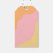 Groovy One 1e verjaardag Boho Daisy Favor Cadeaulabel (Achterkant)