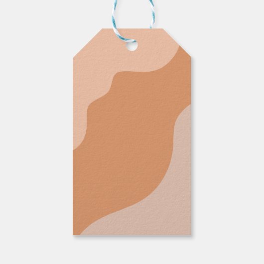 Groovy One 1e verjaardag Boho Daisy Favor Cadeaulabel (Achterkant)