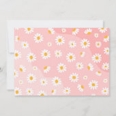 Groovy One 1e verjaardag Boho Floral Daisy Kaart (Achterkant)