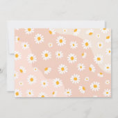 Groovy One 1e verjaardag Boho Floral Daisy Kaart (Achterkant)