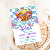 Groovy One 1e verjaardag Boho Floral Daisy Kaart