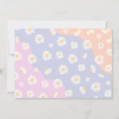 Groovy One 1e verjaardag Boho Floral Daisy Kaart (Achterkant)