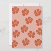 Groovy One 1e verjaardag Boho Hippy Vibes Inv Kaart (Achterkant)