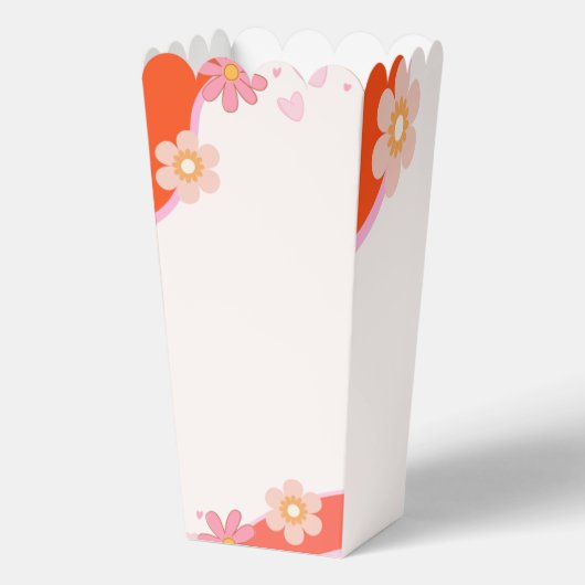 Groovy One 1e verjaardag Boho Retro Daisy Bedankdoosjes (Achterkant)