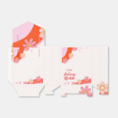 Groovy One 1e verjaardag Boho Retro Daisy Bedankdoosjes (Uitgevouwen)