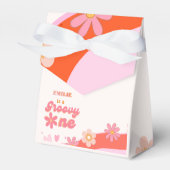 Groovy One 1e verjaardag Boho Retro Daisy Bedankdoosjes (Voorkant Zijde)