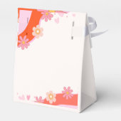 Groovy One 1e verjaardag Boho Retro Daisy Bedankdoosjes (Achterkant)