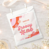 Groovy One 1e verjaardag Boho Retro Daisy Bedankzakje (Geknipt)