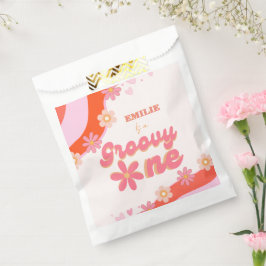 Groovy One 1e verjaardag Boho Retro Daisy Bedankzakje