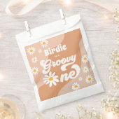 Groovy One 1e verjaardag Boho Retro Daisy Bedankzakje (Geknipt)