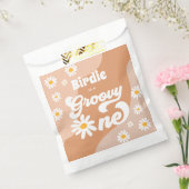 Groovy One 1e verjaardag Boho Retro Daisy Bedankzakje (Gezegeld)