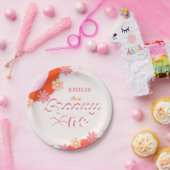 Groovy One 1e verjaardag Boho Retro Daisy Papieren Bordje (Feest)