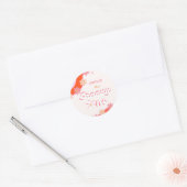 Groovy One 1e verjaardag Boho Retro Daisy Ronde Sticker (Envelop)