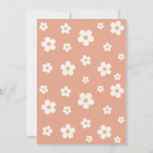 Groovy One Birthday Invitation Kaart (Achterkant)