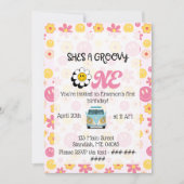 Groovy One Birthday Kaart (Voorkant)