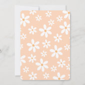 Groovy One Boho Arch 1e verjaardag Uitnodiging (Achterkant)