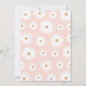 Groovy One Boho Retro Daisy 1e verjaardag Kaart (Achterkant)