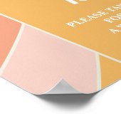 Groovy One Boho Sunshine 1e Verjaardag Tijd Capsul Poster (Hoek)