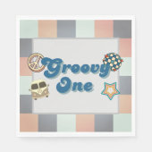 Groovy One Boys Verjaardagspapier servet (Voorkant)