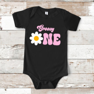 Groovy ONE Daisy 1e verjaardag Romper