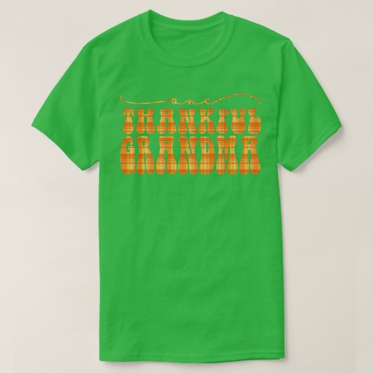 Groovy One Dankbare Oma Hallo Herfst Sfeer Dank T-shirt (Design voorkant)