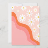 Groovy One First Birthday Invitation | |Groovy One Kaart (Achterkant)