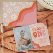 Groovy One First Birthday Invitation | |Groovy One Kaart