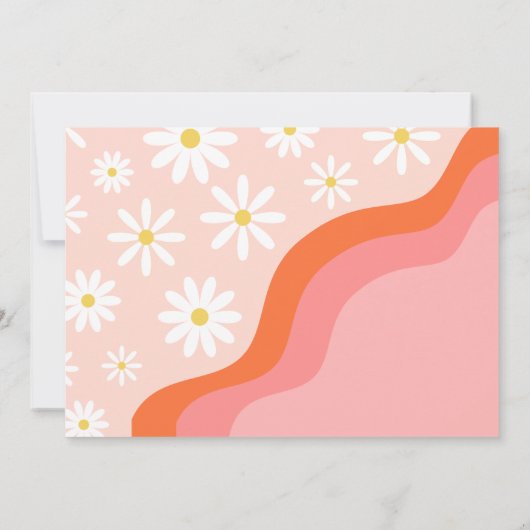 Groovy One First Birthday Invitation | |Groovy One Kaart (Achterkant)