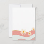 Groovy One First Birthday Party Uitnodiging (Achterkant)