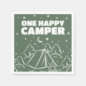 Groovy One Happy Camper Verjaardag Servetten (Voorkant)