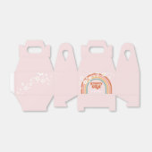 Groovy One hippie daisy rainbow 1e verjaardag Favo Bedankdoosjes (Uitgevouwen)