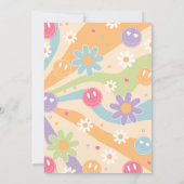 Groovy One Invite Rainbow Groovy ONE 1e Verjaardag Kaart (Achterkant)