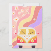 Groovy One is een Vibe Girly 1e verjaardag Kaart (Achterkant)