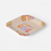 Groovy One Party Paper Borden Papieren Bordje (Gebogen)